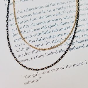 Black and Gold Two Strand Choker